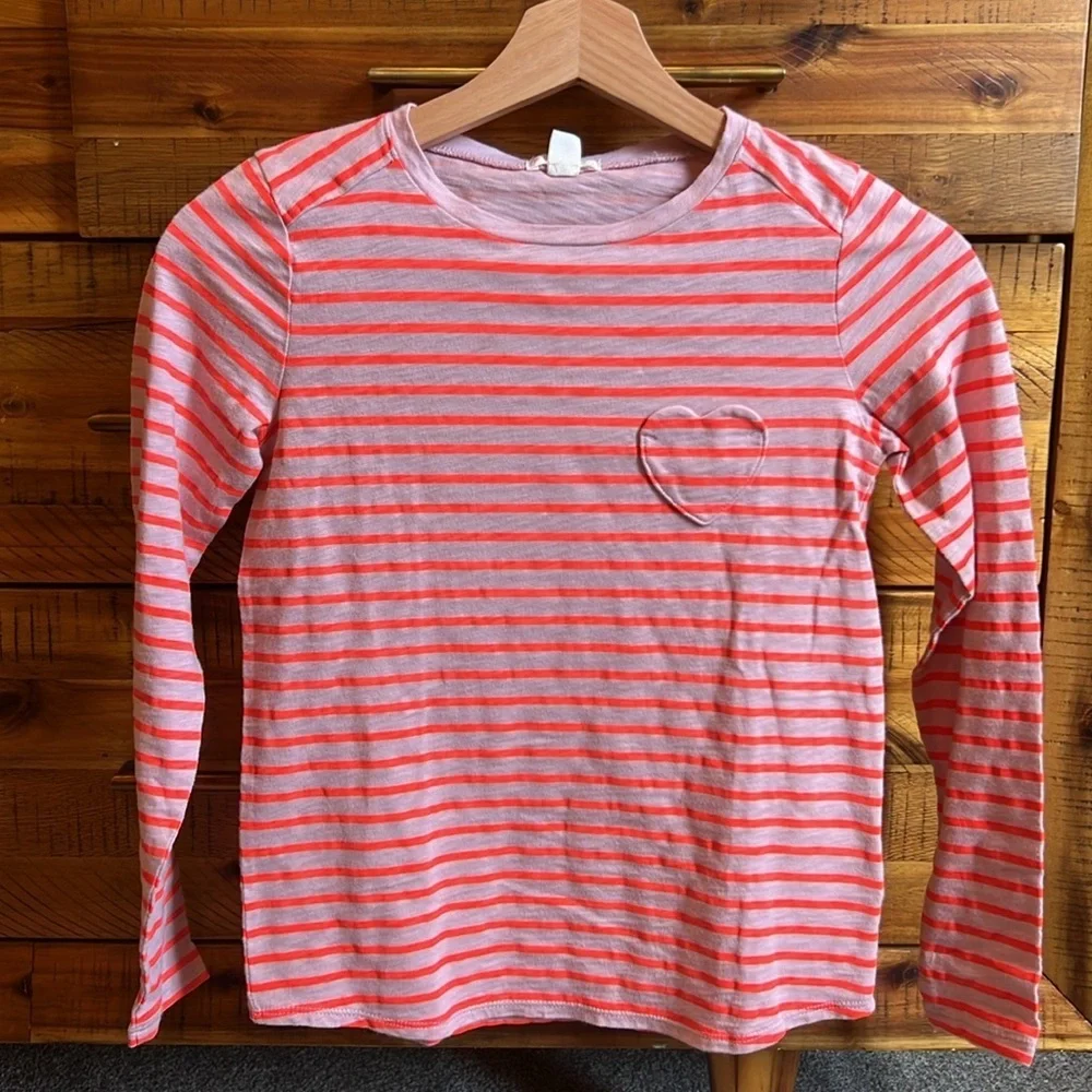 NWT Crewcuts Girls Striped Long Sleeve Kids Shirt